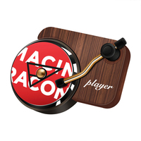Diffuseur d'arômes de voiture en forme de tourne-disque vintage, diffuseur d'air frais pour voiture, ornement d'intérieur de voiture en bois