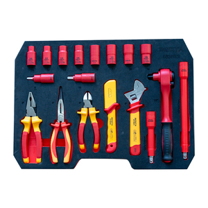 Kit d'outils isolants pour réparation de véhicules électriques certifié VDE, 38 pièces, adapté aux travaux automobiles et électriques. 6838S 38 Nouvelle solution d'outillage énergétique - Product Image 3