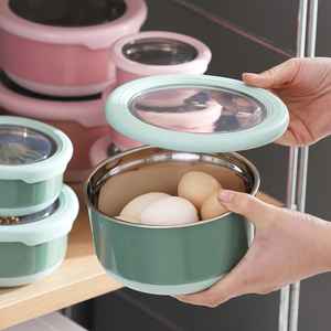 Bán buôn New Homio Tedemei Chất lượng cao 1.2L xách tay BPA miễn phí leakproof Hộp Ăn Trưa vòng thép không gỉ thực phẩm lưu trữ <span class=keywords><strong>container</strong></span> - Product Image 2