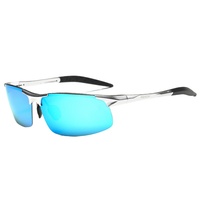 Kacamata Sepeda Photochromic Gorpcore, Pelindung Setengah Bingkai Aluminium Magnesium Resin, Kacamata Olahraga Warna-warni, Pabrik OEM