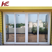 Fenêtres UPVC coulissantes résistantes aux chocs Fenêtre coulissante de sous-sol en vinyle à double vitrage Fenêtre en PVC insonorisée