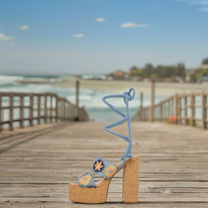 Nouvelle mode <span class=keywords><strong>femme</strong></span> sandales haut talon épais plate-forme Sexy été Zapatillas Mujer Plataforma semelle intérieure en caoutchouc dames sandale chaussures - Product Image 5