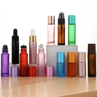 Emballage cosmétique personnalisé avec logo imprimé, nouvelle mode, couleur or rose, crème pour les yeux, flacon en verre pour huile essentielle, parfum, flacon à bille de 5 ml, 10 ml