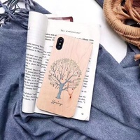 Hot-vente Usine En Gros Impression Personnalisée Étui En Bois Pour iPhone11 X XS 11pro MAX En Bois Manchon De Protection