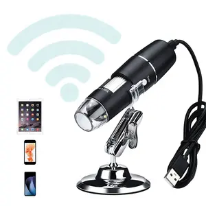 portable wifi wireless industrial electron digital microscope camera 1000x 1600x HD microscope mobile phone
