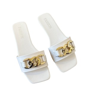 Sandalias de Punta Abierta con Cadena Dorada, Primavera/Verano 2026, Nuevas y Más Vendidas, para Mujer, Elegantes y a la Moda, Color Caramelo, Cómodas - Product Image 4