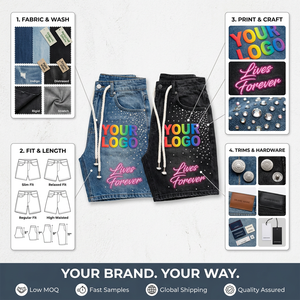 Shorts <span class=keywords><strong>en</strong></span> <span class=keywords><strong>jean</strong></span> pour hommes personnalisés, effet vieilli, délavés à l'acide, motif camouflage, avec éclaboussures de peinture, style cargo, imprimé numérique, <span class=keywords><strong>en</strong></span> denim camouflage - Product Image 4
