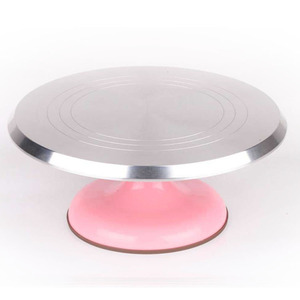 Baking Turntable 12 Inch Aluminum Alloy Top Plastic Base Round Cake Decorating Tool For Baking - Product Image 5