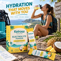 Compléments énergétiques pour la musculation en marque blanche OEM, mélange d'hydratation, boisson électrolytique, poudre de noix de coco électrolytique