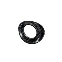Per Nissan 370Z (Z34) 2009-2020, Cornice in Vera Fibra di Carbonio per Manopola di Controllo Sinistra della Console Centrale