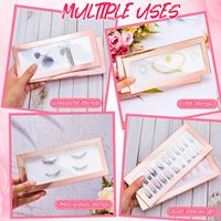 Boîtes en papier kraft personnalisables de luxe couleur or rose pour présentation d'ongles, en matériaux recyclés, pour emballage professionnel de salons de manucure