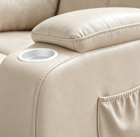 Fauteuil inclinable multifonctionnel, 360 °   Fauteuil pivotant avec massage, porte-gobelets, canapé individuel pour home cinéma, directement de l'usine