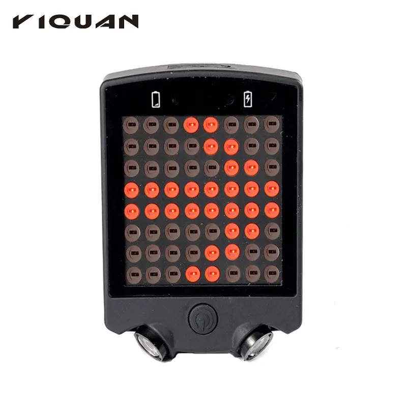 64 LED USB Bicycle Remote Control Wireless Turn Signal Rechargeable With Wireless Remote Bike Turn Signals Safety Warning Light