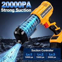Aspirateur sans fil portable pour batterie DeWats 20V avec réglage de la vitesse, aspiration puissante de 105AW pour le nettoyage de la voiture et de la maison