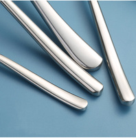 Ensemble de couverts en acier inoxydable poli miroir, robuste, pour hôtel, restaurant, fourchette, couteau, cuillère, dessert, Cubiertos