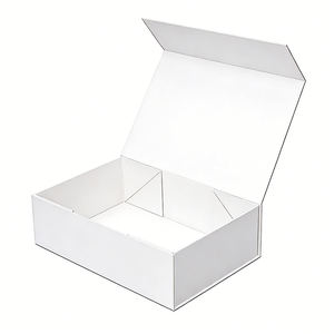 Caja de Cartón Corrugado Plegable Blanca con Logotipo Personalizado, Cajas de Embalaje Magnéticas para Regalos de Perfumes y Cosméticos - Product Image 6