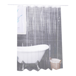 Tenda da Doccia GREEN TREE Moderna in PEVA, Opaca, Spessa, Impermeabile, Ecologica, Personalizzabile, Sostenibile - Product Image 2