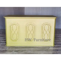 Meubles en bois de haute qualité Heywood, table de bar en bois massif doré pour les meubles de mariage
