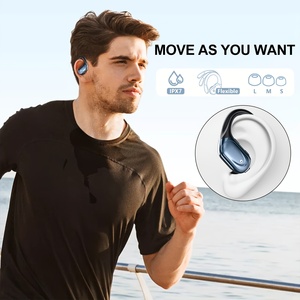 BX17 Gaming TWS 5.4 Stereo Earphone Tahan Air Olahraga In-Ear Nirkabel Peredam Kebisingan Headphone Layar Digital Latensi Rendah - Product Image 6