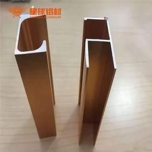 Kustom 6000 seri lemari dapur profil Anodized Alloy 6063 Square <span class=keywords><strong>Gola</strong></span> desain 3-6 meter panjang kustom aluminium Cutting - Product Image 5