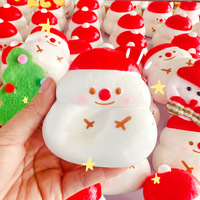 Nouvelle poupée à presser Bonhomme de neige de Noël, cadeau de Noël, jouet anti-stress Bonhomme de neige, adorable jouet Bonhomme de neige 3D dodu