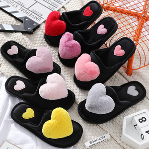 Nuevas Pantuflas Térmicas de <span class=keywords><strong>Invierno</strong></span> con Diseño de Corazón, Antideslizantes de PVC para Interiores, Suaves y Cálidas para el Hogar, Personalizables para OEM - Product Image 4