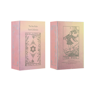 Shenzhen XM Marca Oro/Plata Acabado Tarot Cards Neo Rider Tarot - <span class=keywords><strong>7</strong></span> Colección Deathly Sin 70*120mm Cubierta el Iridiscente Dec - Product Image 6