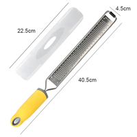 Gloway Râpe à légumes et agrumes avec manche en acier inoxydable pour la cuisine, déchiqueteuse de fromage et zesteuse de citron pour l'ail et les noix