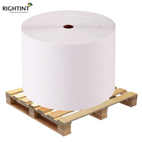 Rouleau d'étiquettes en papier thermique blanc résistant à la chaleur, simple face, 70 g/m², forte adhérence, flexo, acrylique, colle thermofusible, masquage, étiquette d'expédition