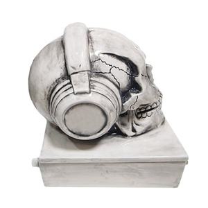 थोक कस्टम headphones के साथ शंकु धूप छड़ी धारक बर्नर सिरेमिक खोपड़ी सिर धूप चैम्बर - Product Image 5