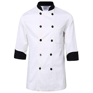 Uniforme personalizzata moderna del personale della cucina per la manica lunga del tessuto del ristorante per l'estate con i modelli del personale di attesa e del <span class=keywords><strong>Manager</strong></span> - Product Image 1
