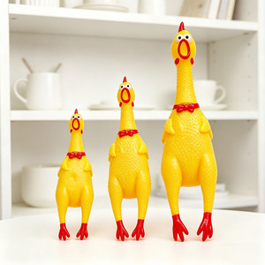 Pollo chillón divertido, pollo chillón extraño, juguete sonoro para mascotas, pollo que grita, venta al por mayor de fábrica para vendedores callejeros - Product Image 1