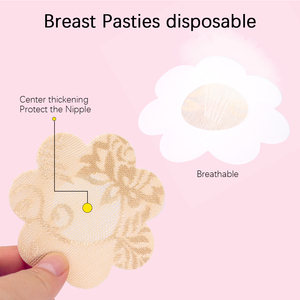 Cache-tétons en dentelle jetables pour femmes, à porter au quotidien, pour les robes de soirée, les mariages, les fêtes d'été, les vêtements sans manches pour éviter l'<span class=keywords><strong>embarras</strong></span> - Product Image 2