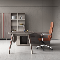 Chaise de bureau fixe en cuir de PU de haute qualité avec accoudoir ergonomique pour la maison ou le bureau Vente en gros