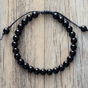 Lapis Lazuli Beaded <b>Bracelet</b> Unisex Natural Stone Jewelry Gift For Women Men Fashion Accessory - Product Image 2