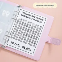Ringbuch Budgetplaner Agenda Bargeld-Aufbewahrung Zählbuch Kindergeschenk Personalisiertes A6 PU-Leder Ringbuch