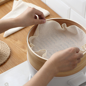 Cotton <b>Steamer</b> Cloth 30cm 40cm 50cm 60cm Diameter For Kitchen Use Food <b>Steamer</b> Parts - Product Image 1