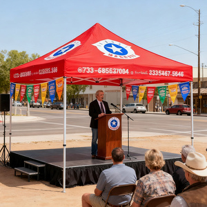 Tenda fieristica pubblicitaria impermeabile resistente personalizzabile 3m x 6m 10x20 40mm esagonale in alluminio 600D tenda a baldacchino Oxford - Product Image 5