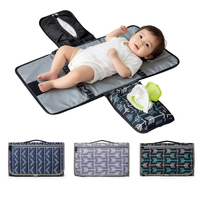 Tapis à langer pliable multi-usages pour bébé, grande capacité, en coton doux, anti-fuite, imperméable, pour l'extérieur
