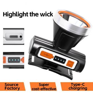 CITICITY ไฟหน้าแบบ LED แบบชาร์จไฟได้ผ่าน USB 18650 แบตเตอรี่ลิเธียมความเข้มสูง IP44 กันน้ำหรี่แสงได้ฉุกเฉินแคมป์ปิ้งเฮด - Product Image 3
