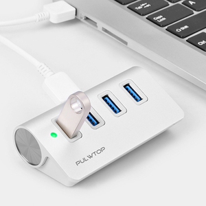 Pulwtop hub usb c 2020 4-en-1 4 puertos Hub USB para Windows 10 <span class=keywords><strong>8</strong></span> 7 Vista XP <span class=keywords><strong>Mac</strong></span> <span class=keywords><strong>OS</strong></span> X 10,6 o más tarde Linux 2.6.14 o más tarde - Product Image 2
