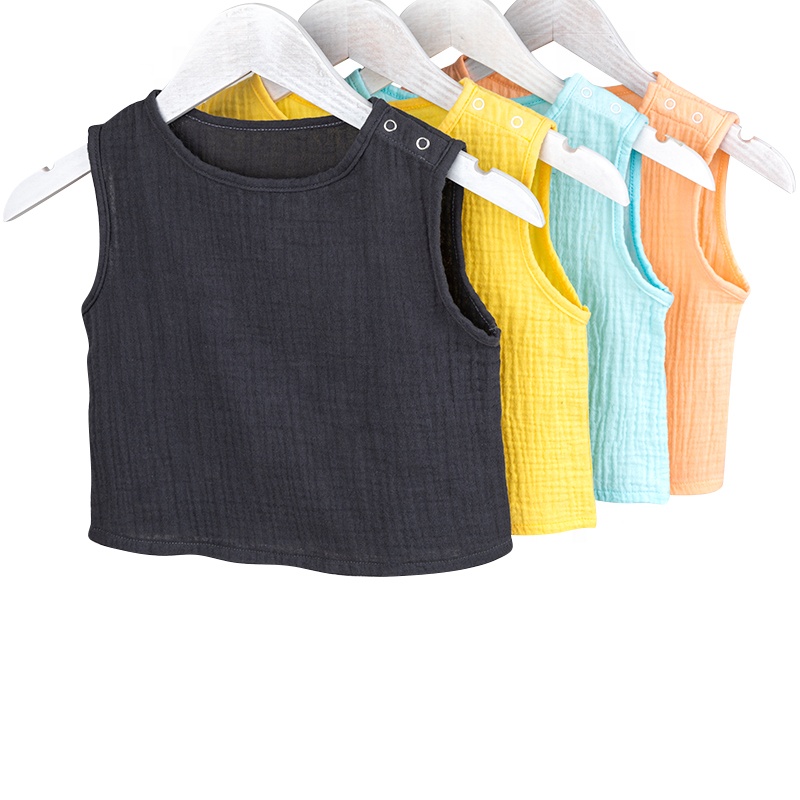 Детский летний хлопковый жилет, одежда, Комбинезоны
