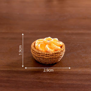 تصميم حديث مصغر لعبة البرسيمون محاكاة الراتنج الديكور ديي للذكرى حقيبة أعمى التبعي زخرفة مصغرة - Product Image 6