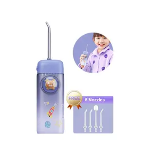 Kid Water Flosser Cordless Mini Teeth Cleaner IPX7 Waterproof Professional Oral Irrigator Electric Portable Water Dental Flosser