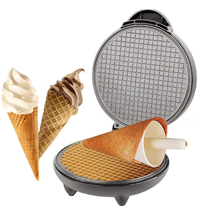 Aifa Điện Waffle hình nón và bát Maker hình dạng con lăn và bát Press- Homemade Ice Cream Cone sắt máy - Product Image 5
