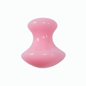 Cute Pink Resin Mushroom Massage Head Portable Manual Acupressure Stick for Face & Body Gift-ready Beauty Tool Factory Direct - Product Image 1