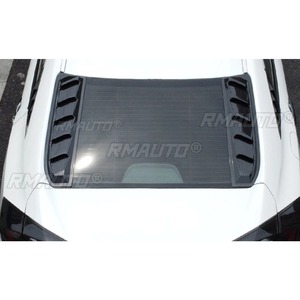 For Honda Civic 10th Gen 2016-2020 Body Kit Rear <b>Window</b> Rear <b>Window</b> Shutter <b>Cover</b> Trim Glossy Black Sport Style Car Accessories - Product Image 3