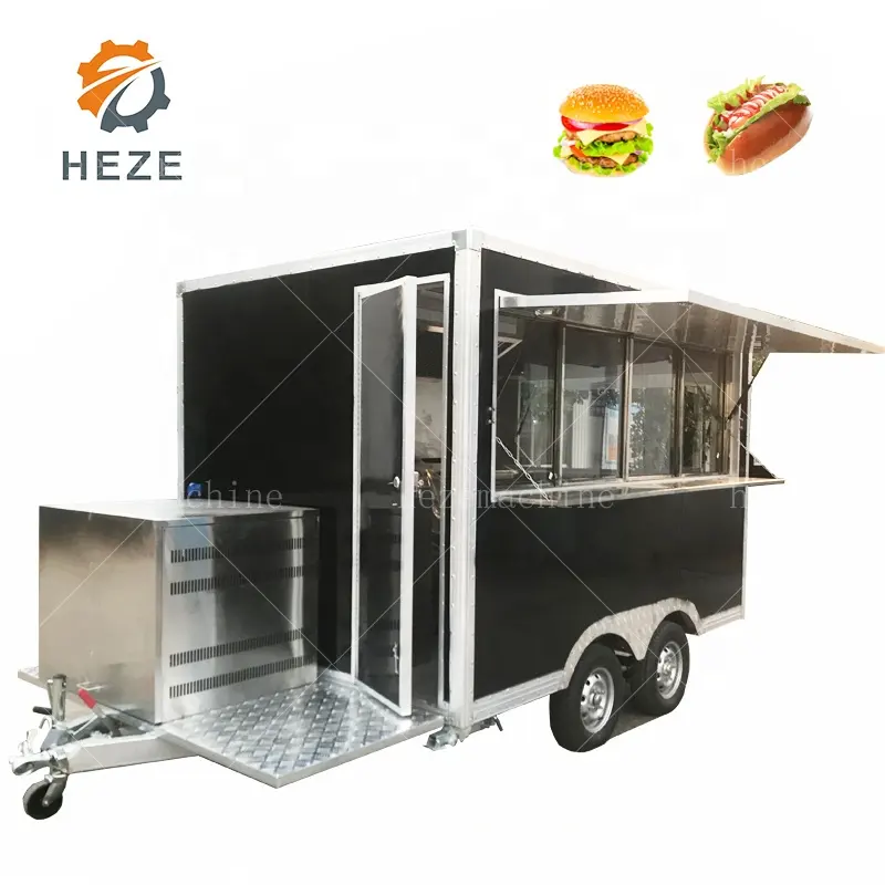 2020 Ponsel Es Krim <span class=keywords><strong>Kopi</strong></span> Hot Dog Penjual Otomatis Kereta Makanan Trailer untuk Dijual