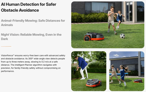 เครื่องตัดหญ้าอัตโนมัติไร้สาย Navimow X3 Series ระบบเครือข่าย RTK EFLS 3.0 ควบคุมผ่านแอปอัจฉริยะ สำหรับพื้นที่ 1500–10000 ตารางเมตร ㎡   สนามหญ้า - Product Image 6