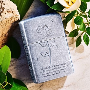 Briquet à <span class=keywords><strong>kérosène</strong></span> coupe-vent ZORRO Z91893 en laiton argenté antique - Cadeau d'affaires pour fumeurs, style ethnique - Product Image 3